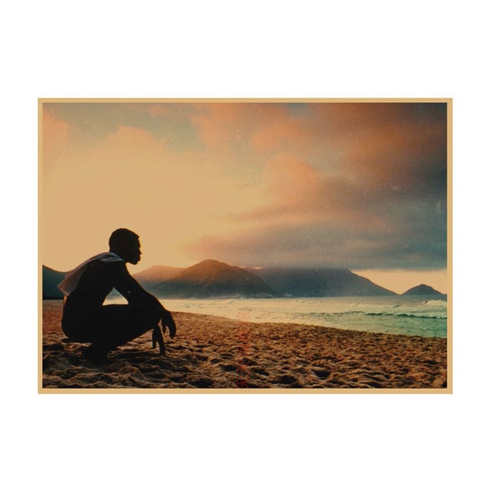 Pôster Cidade de Deus em papel kraft vintage 29,7x42cm