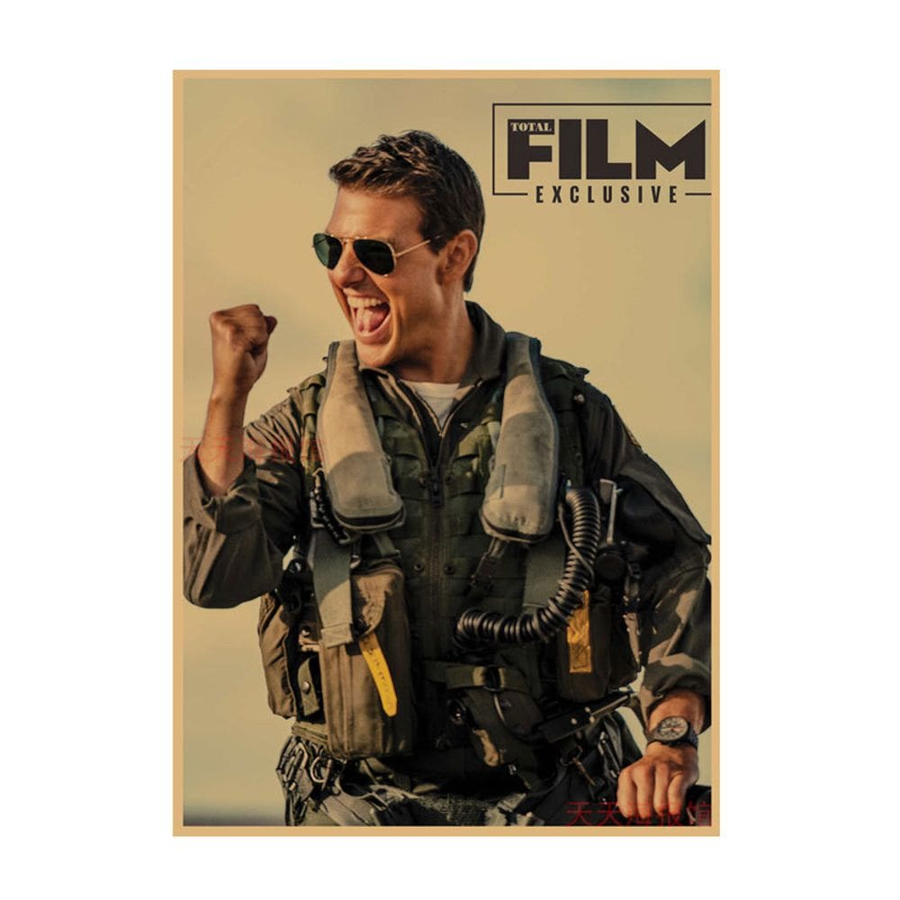 Pintura em pôster Top Gun Maverick Vintage Wall Art 30x42cm