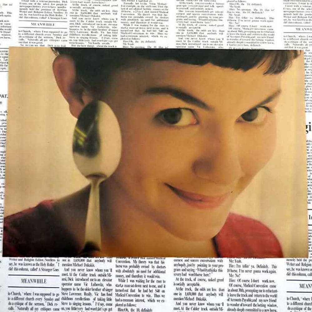 Pintura de pôster Amelie Movie Vintage Kraft Paper 30x42cm