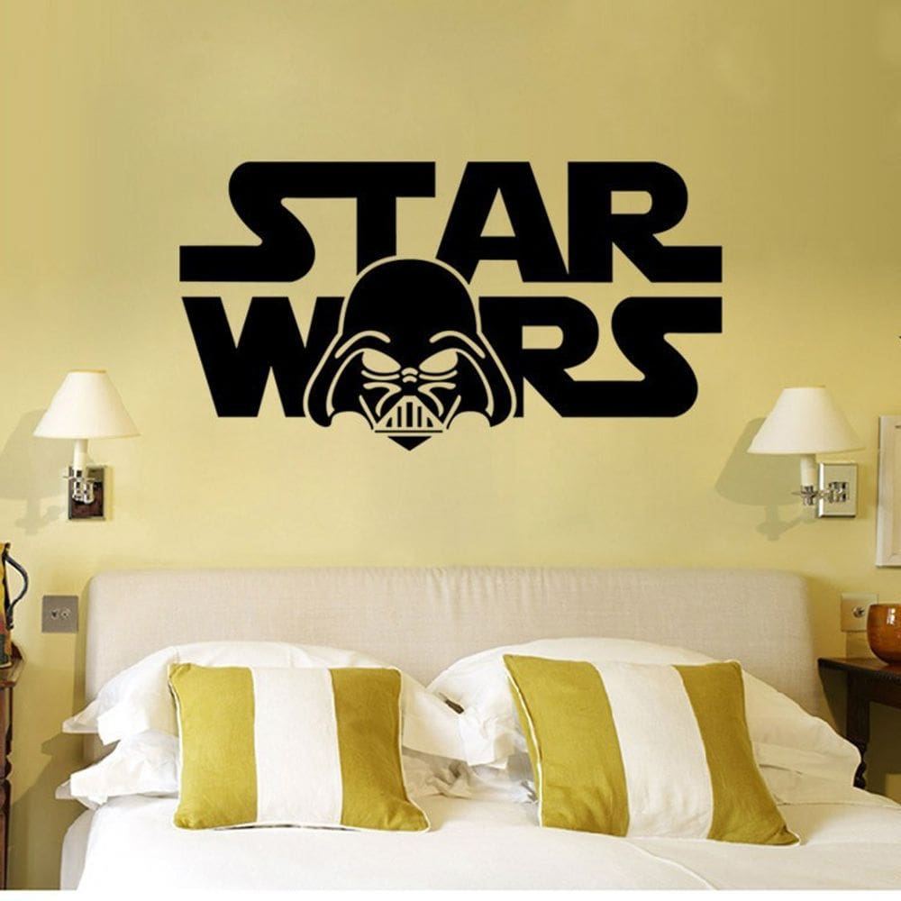 Adesivo de parede Star Wars Darth Vader, decoração autoadesiva