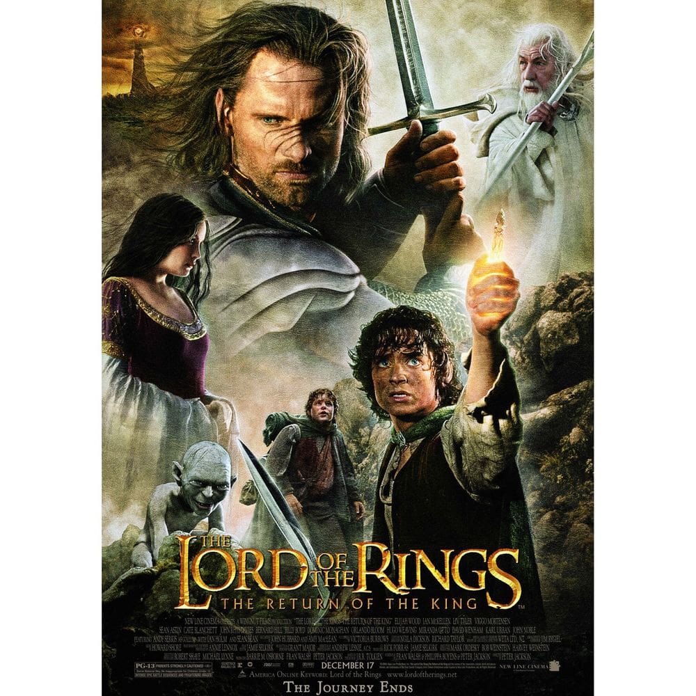 Pintura em pôster O Senhor dos Anéis Arte da parede do filme