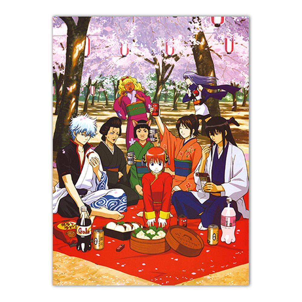 Pintura em pôster Gintama Anime Sakata Gintoki 40x60cm