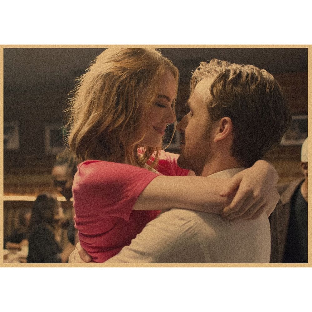 Pôster La La Land Retro Movie Dance Scene 29.7x42cm