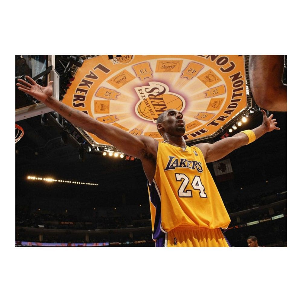 Pôster pintando Basketball Star #24 Yellow Jersey 30x21cm