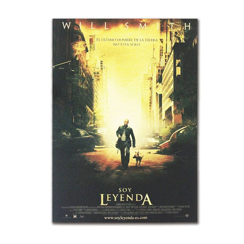 Pôster I Am Legend Retro 51,5 x 36 cm Will Smith sem moldura