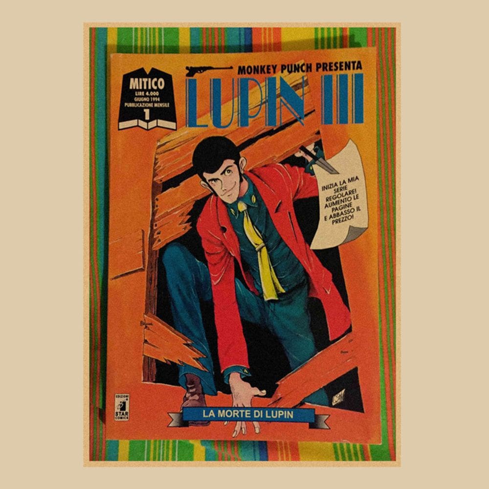MP - Po ster Lupin III de desenho animado jap