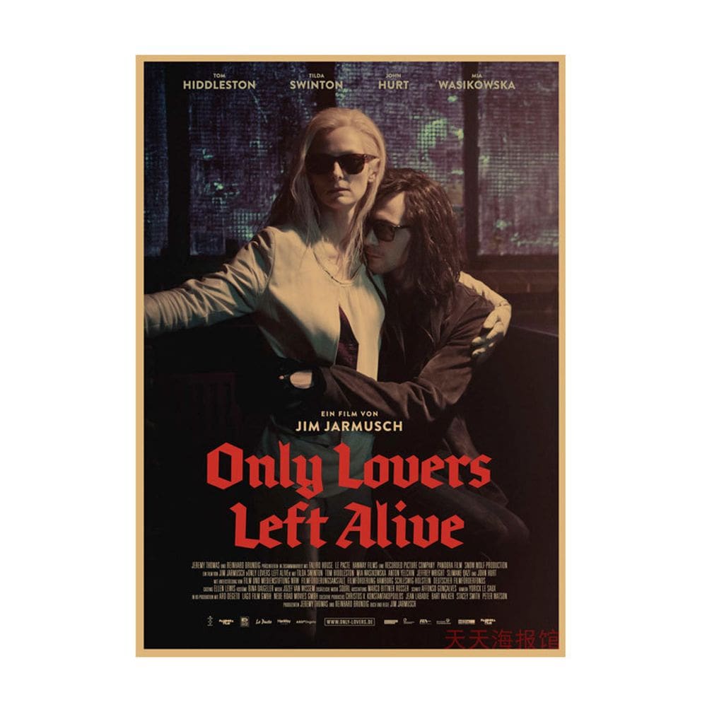 Pôster de filme vintage Only Lovers Left Alive 29,7x42cm