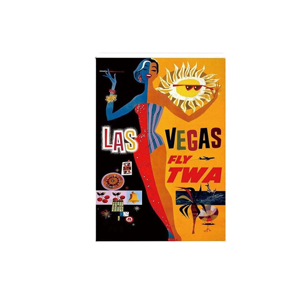 Placa de lata Vintage Las Vegas TWA Bar, decoração de casa, 20x30cm, ferro