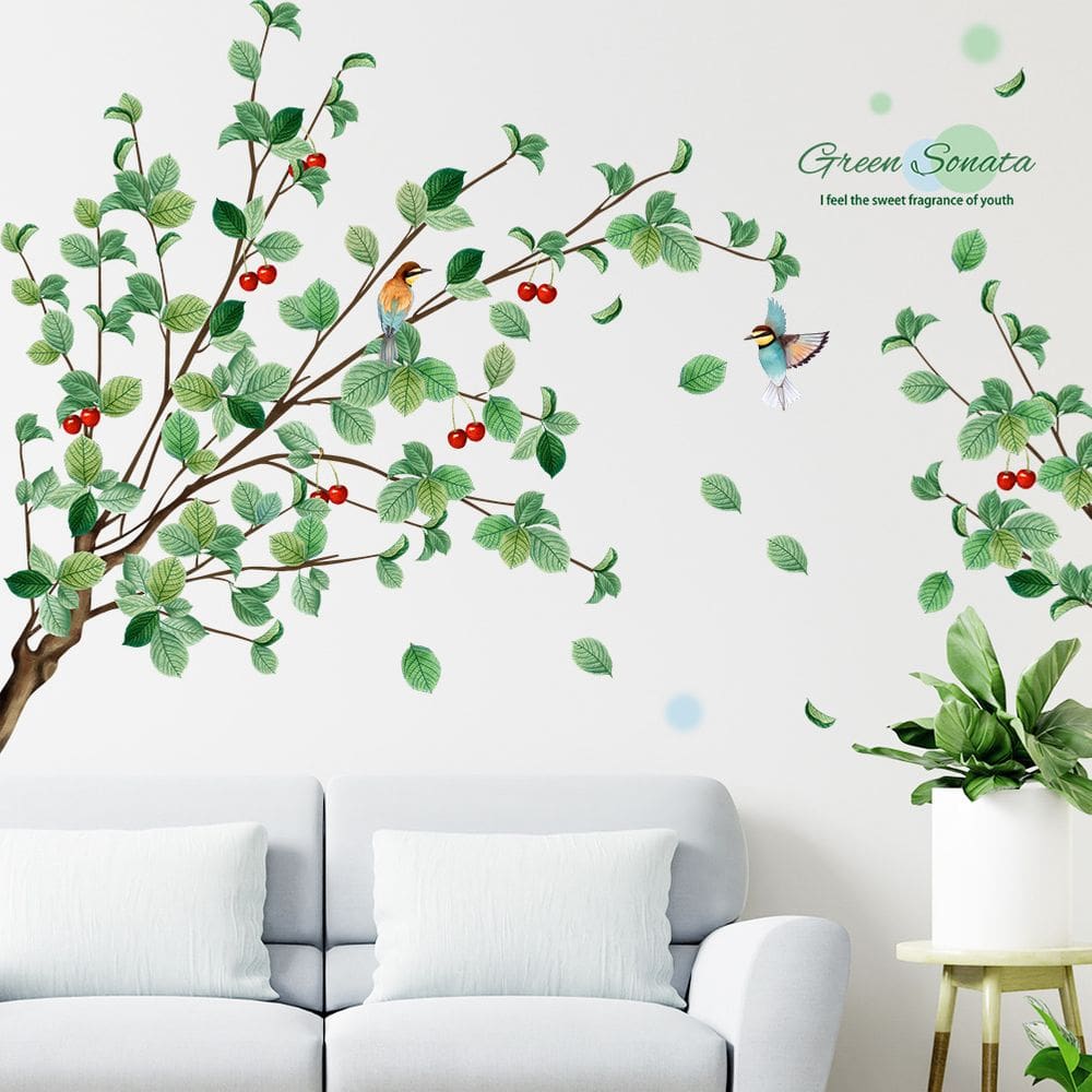 MP - Adesivo de parede Tree Branch and Birds