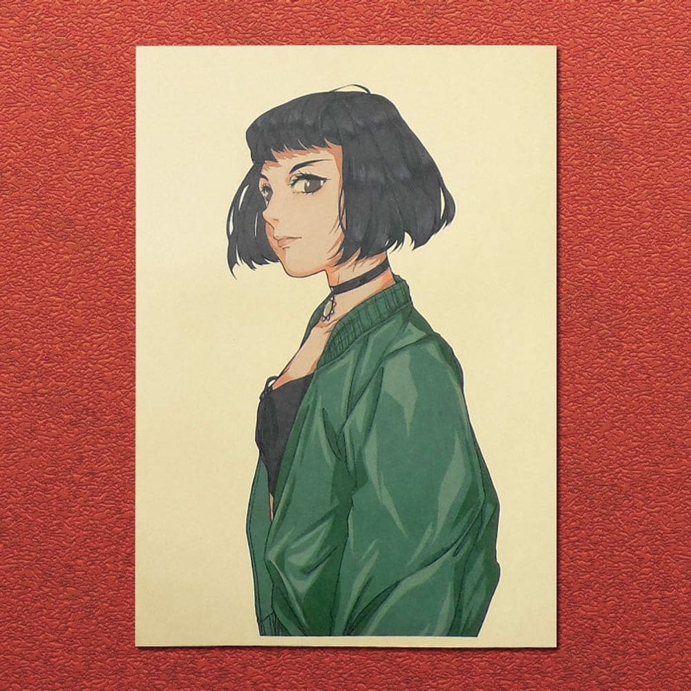 Pintura em cartaz vintage Mathilda Léon The Professional