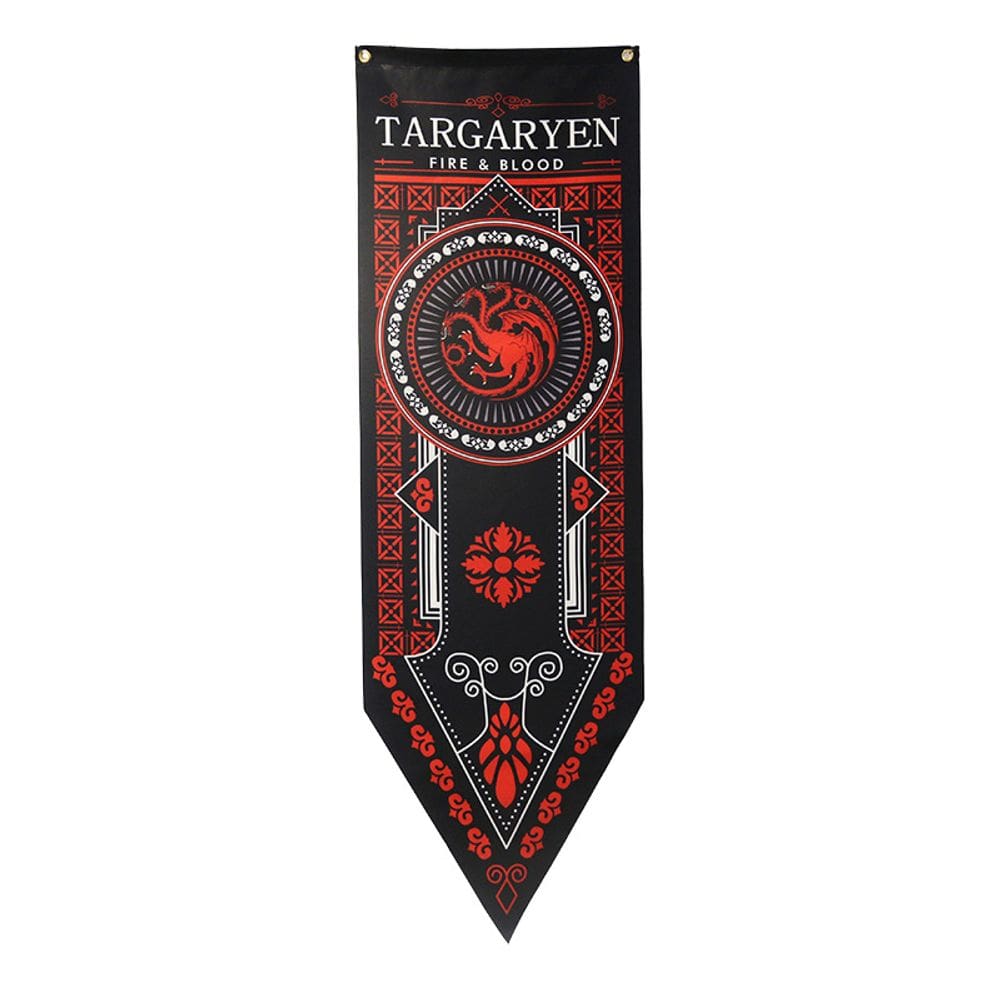 Tapeçaria para pendurar na parede Targaryen Dragon Fire and Blood 100x150cm