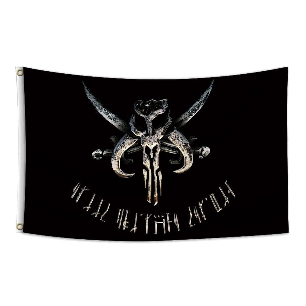 Tapeçaria para pendurar na parede Bounty Hunter Skull Gothic 100x150cm