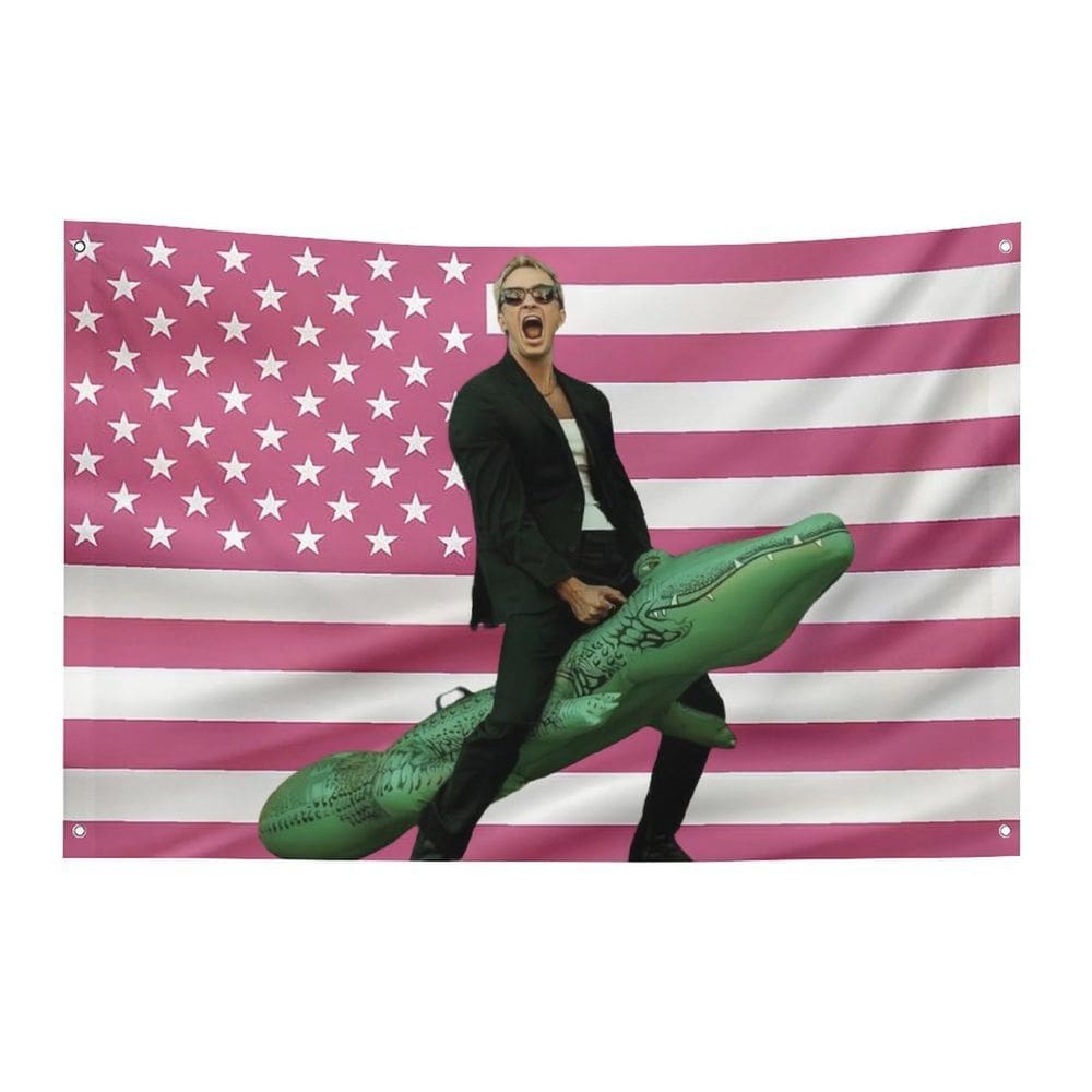 Decoração de tapeçaria para pendurar na parede Design engraçado da bandeira americana