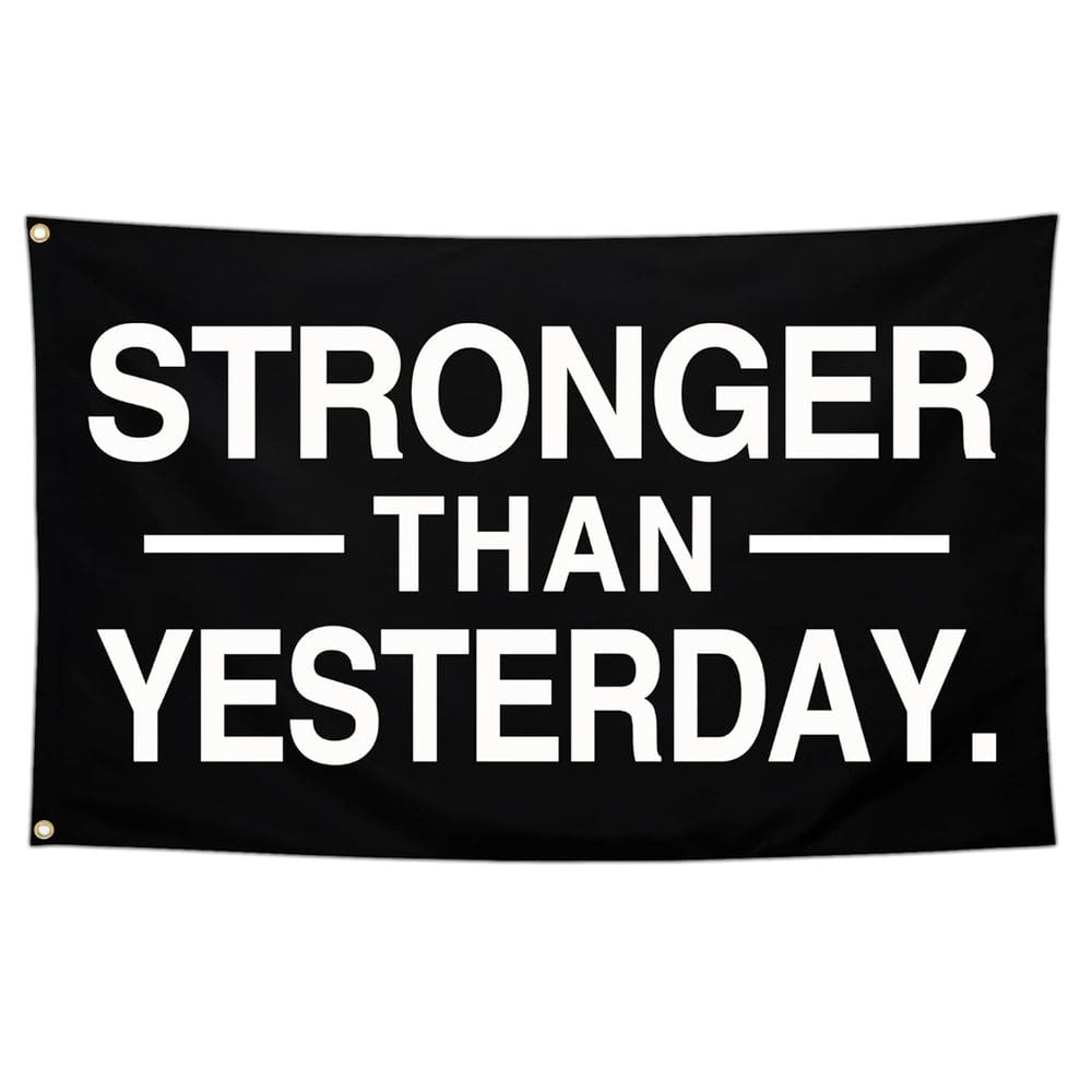 Tapeçaria de parede mais forte do que ontem Motivational 100x150cm