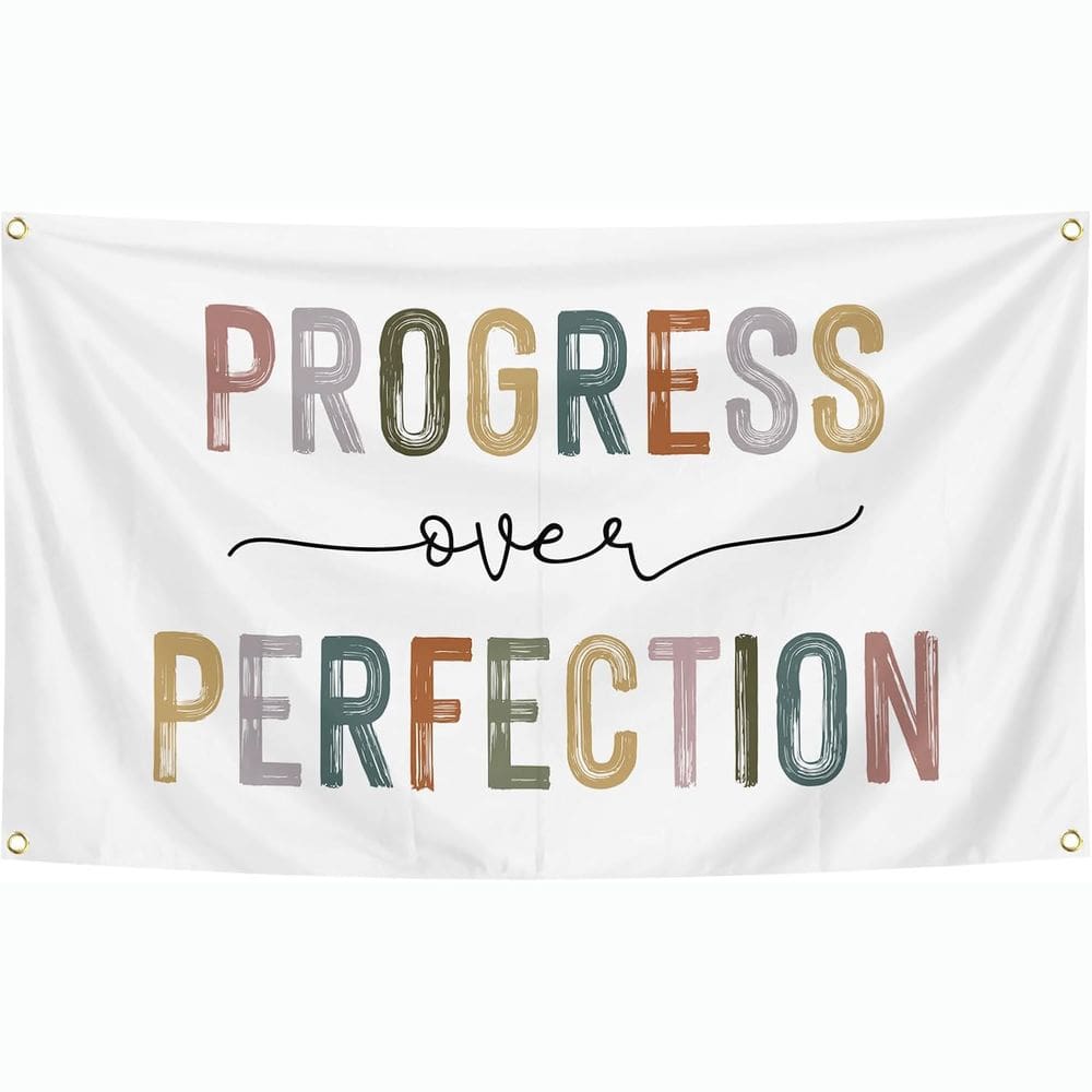 Tapeçaria Progress Over Perfection 100x150cm poliéster