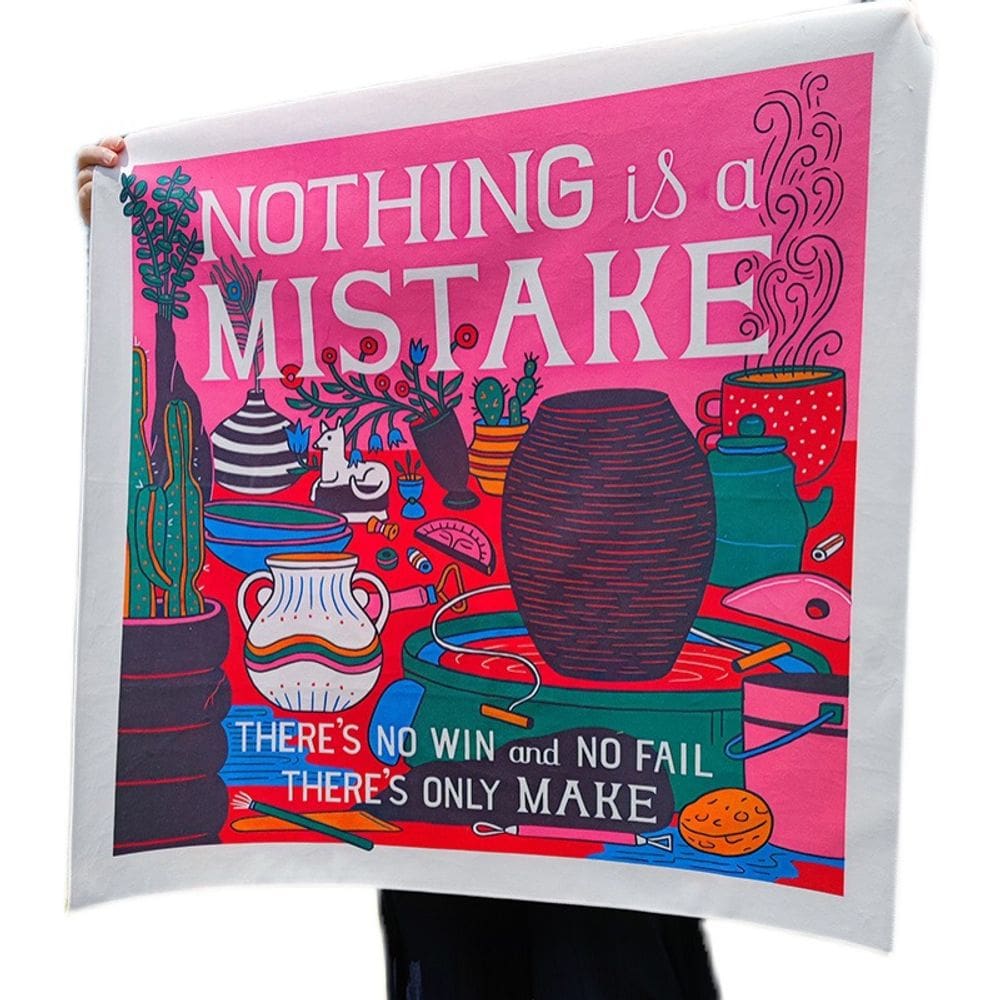 Tapeçaria Nada é um erro Citação inspiradora 100x150cm