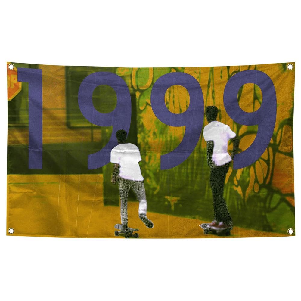 Tapeçaria Vintage 1999 Skatistas 100% poliéster 100x150cm