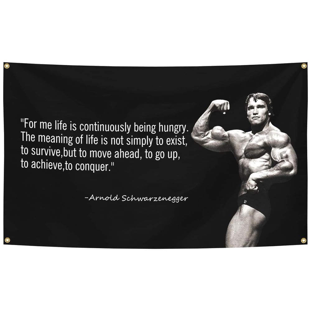 Tapeçaria, decoração de parede, citação motivacional de fitness, 100x150cm