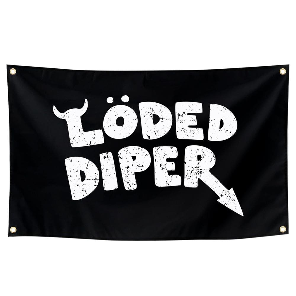 Tapeçaria para pendurar na parede Löded Diper Funny Rock Band 100x150cm