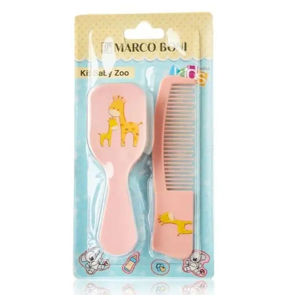Pente Com Escova Baby Zoo Girafa Marco Boni