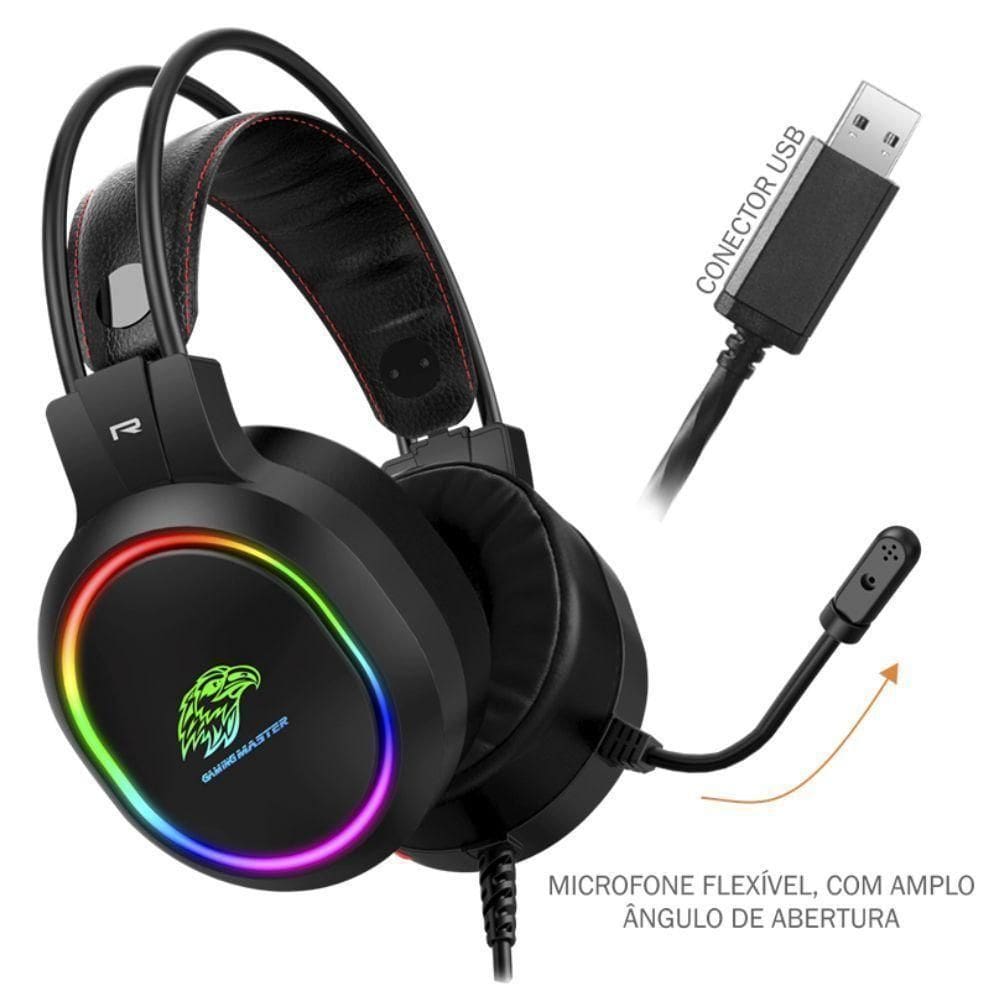 Headset Gamer Rgb - Ar43