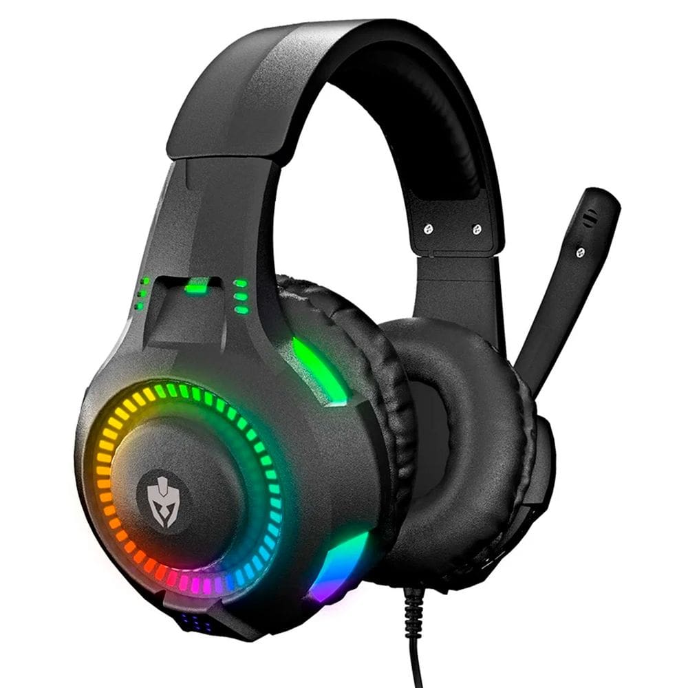 Headset Gamer Evolut Rival, LED RGB, Driver 40mm, USB, P3, Preto - EG-307