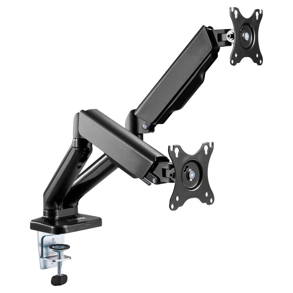 Suporte Articulado Para Dois Monitores Fortrek, Pistão a Gás, Ergonômico, Suporte a Telas de 17” a 32”  - FK 441S