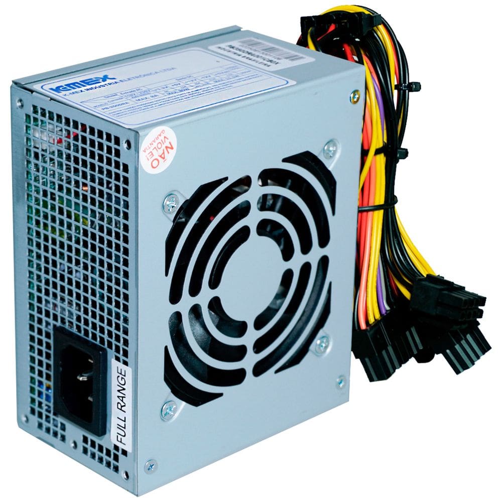 Fonte K-MEX  PB-350DRA, 350W Potência Real, Silenciosa, Bivolt Automática