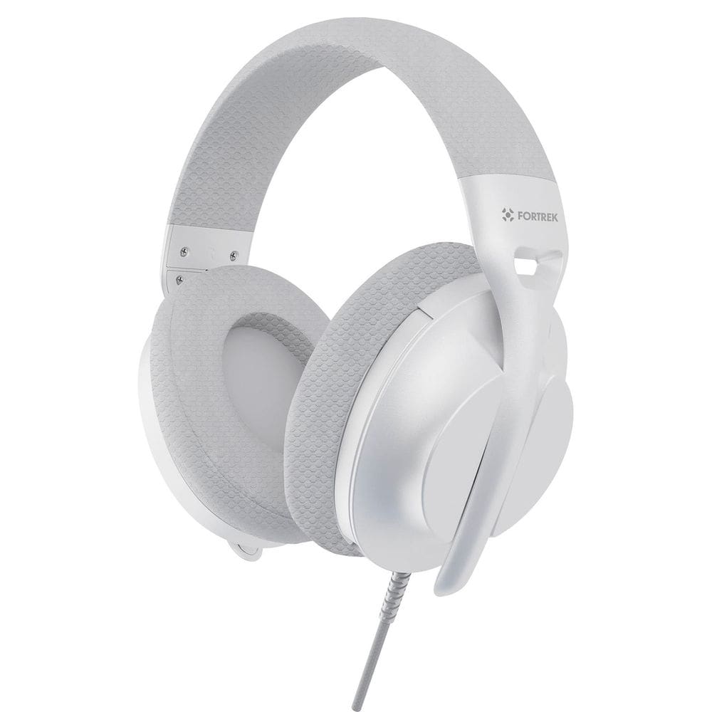 Headset Fortrek Wise 7.1 Virtual, Driver 40mm, Conexão USB, Microfone Retrátil, Confortável, Branco - 84984