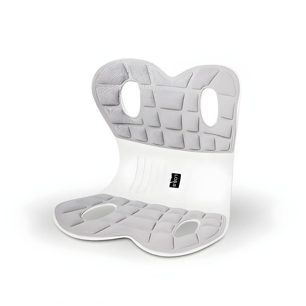 Almofada De Apoio Lombar Cadeira Correção De Coluna M - Cinz