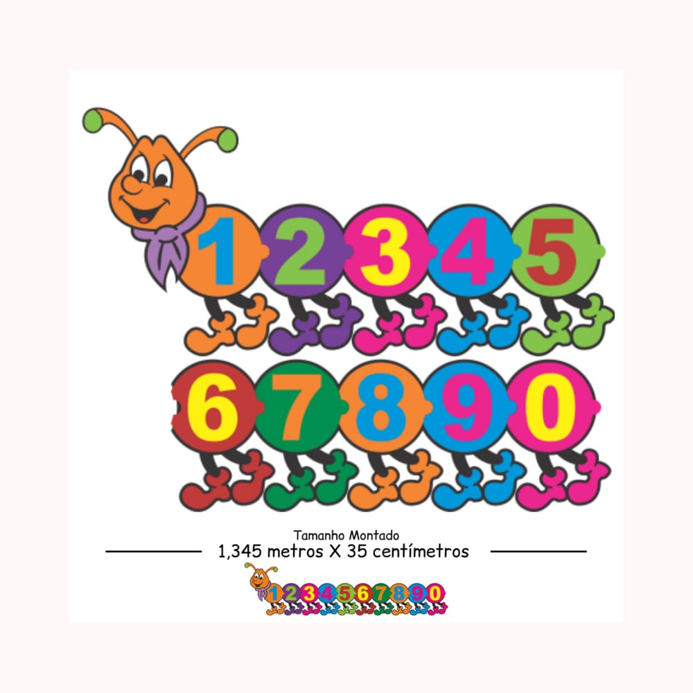 Centopeia Numérica em EVA - RDJ