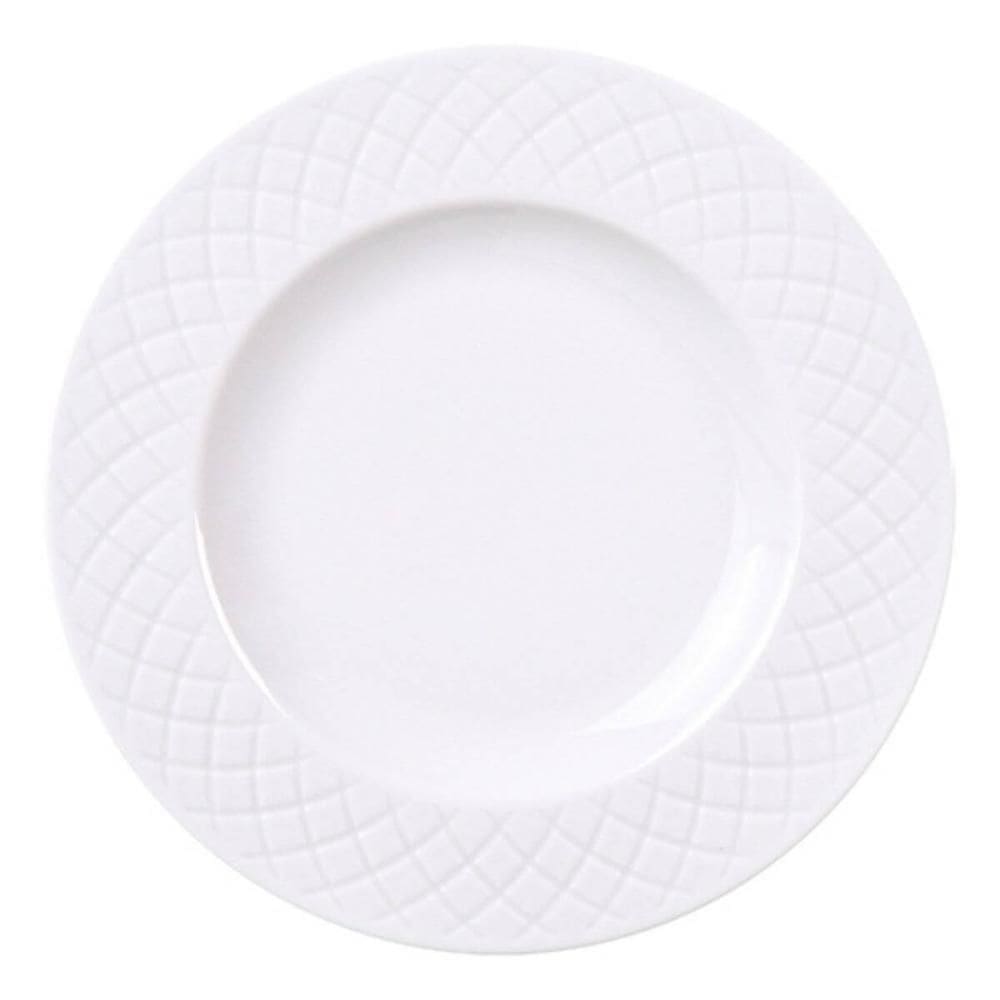 Prato Branco de Sobremesa em Porcelana 21cm Tramontina Ingrid Avulso Mesa Posta
