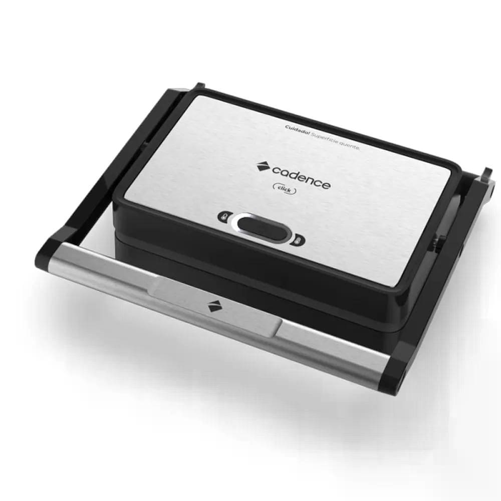 Grill Elétrico Cadence Click Inox Pés antiderrapantes Chapas antiaderentes 1200W/220V - GRL200