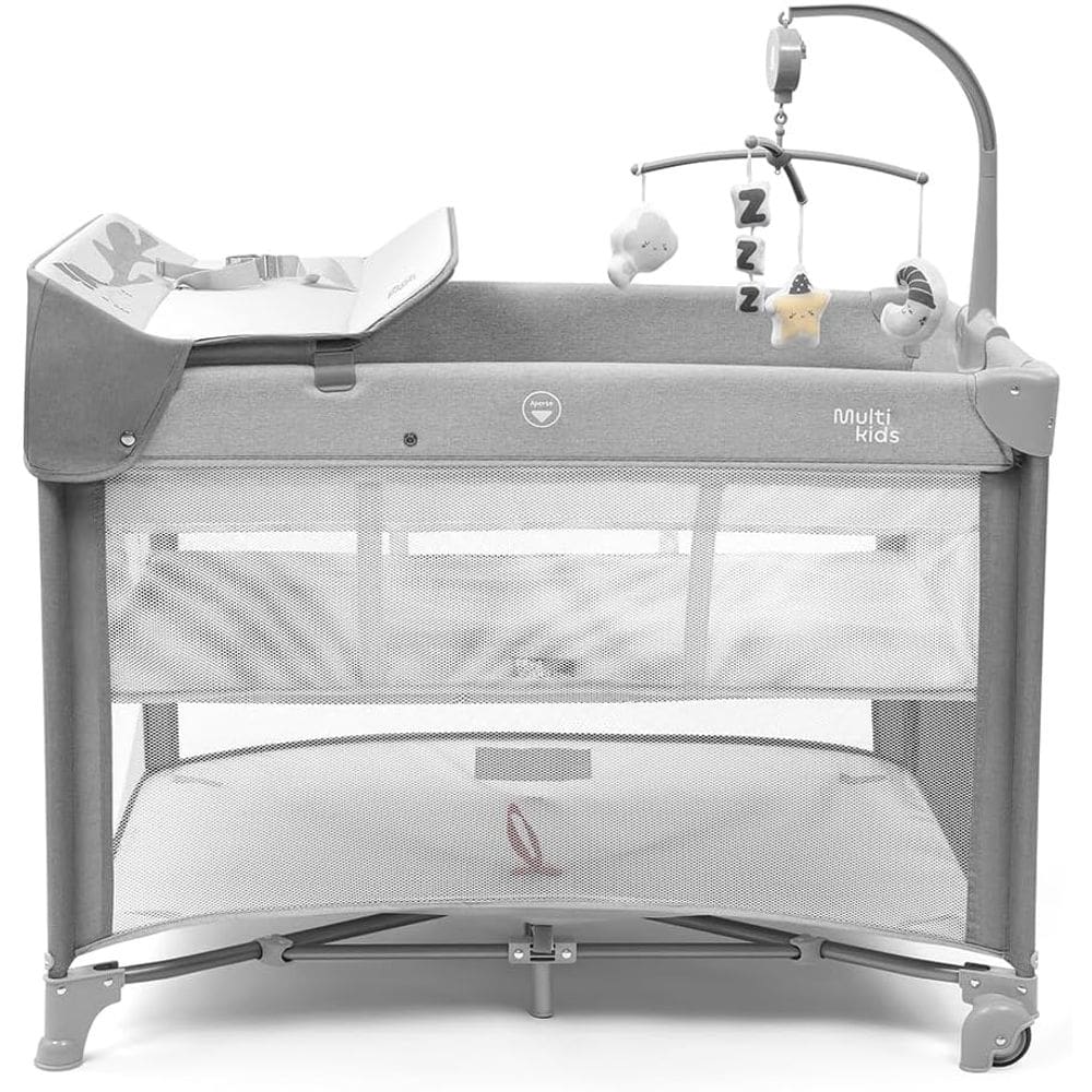 Berço Desmontável 0-15kg Multikids Baby Daydream Cinza Bb404