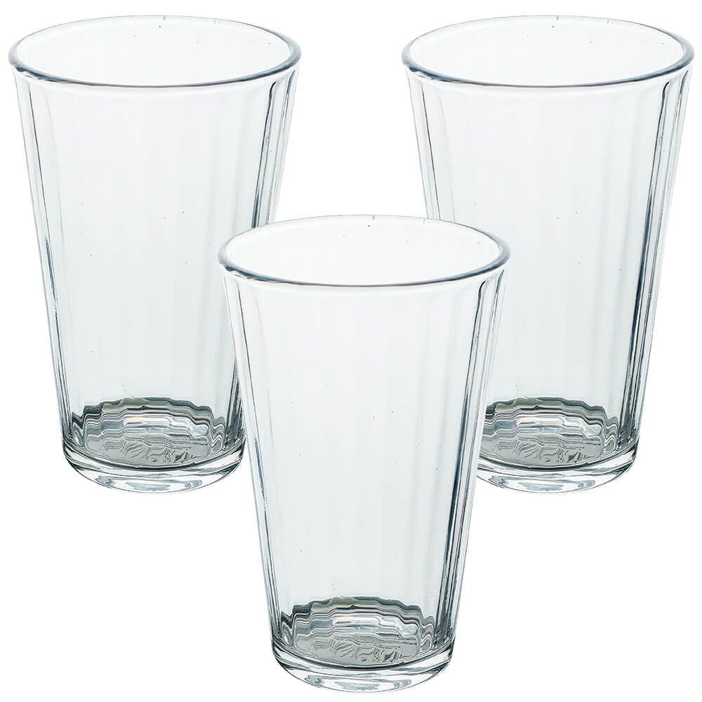 Jogo de Copos de Vidro Long Drink 470ml 3 Peças - Seu Lar