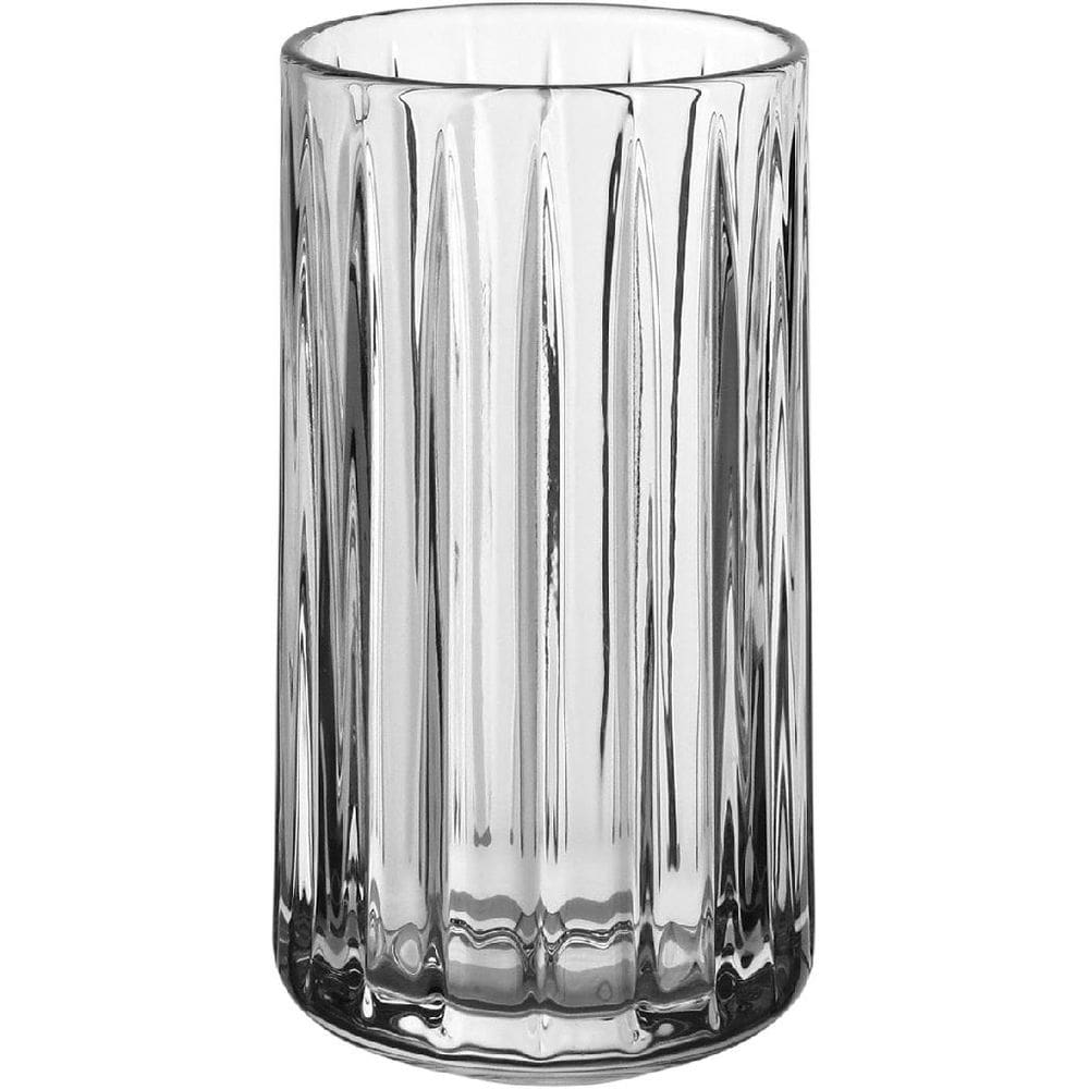 KIT 6 COPOS ÁGUA SUCO ALTO HOME&CO LAPIDADO VIDRO 350ml 14x7x7cm TRANSPARENTE