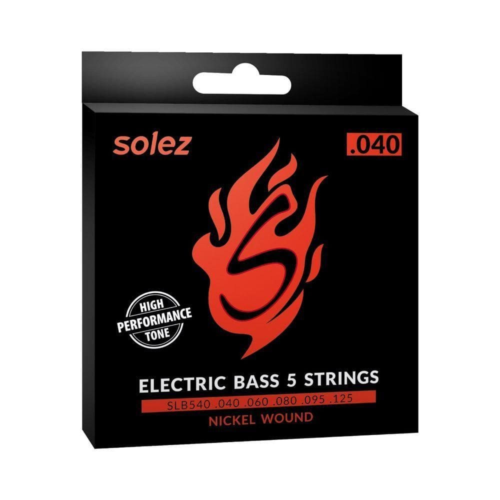Encordoamento Para Contrabaixo 5 Cordas Slb540 .040 Solez