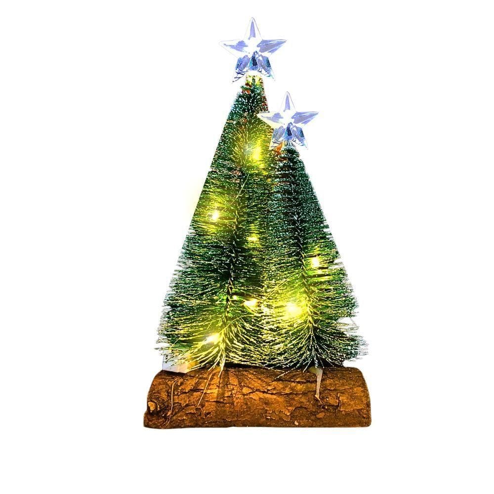 Mini árvore De Natal Dupla Cedro Brilhante Led