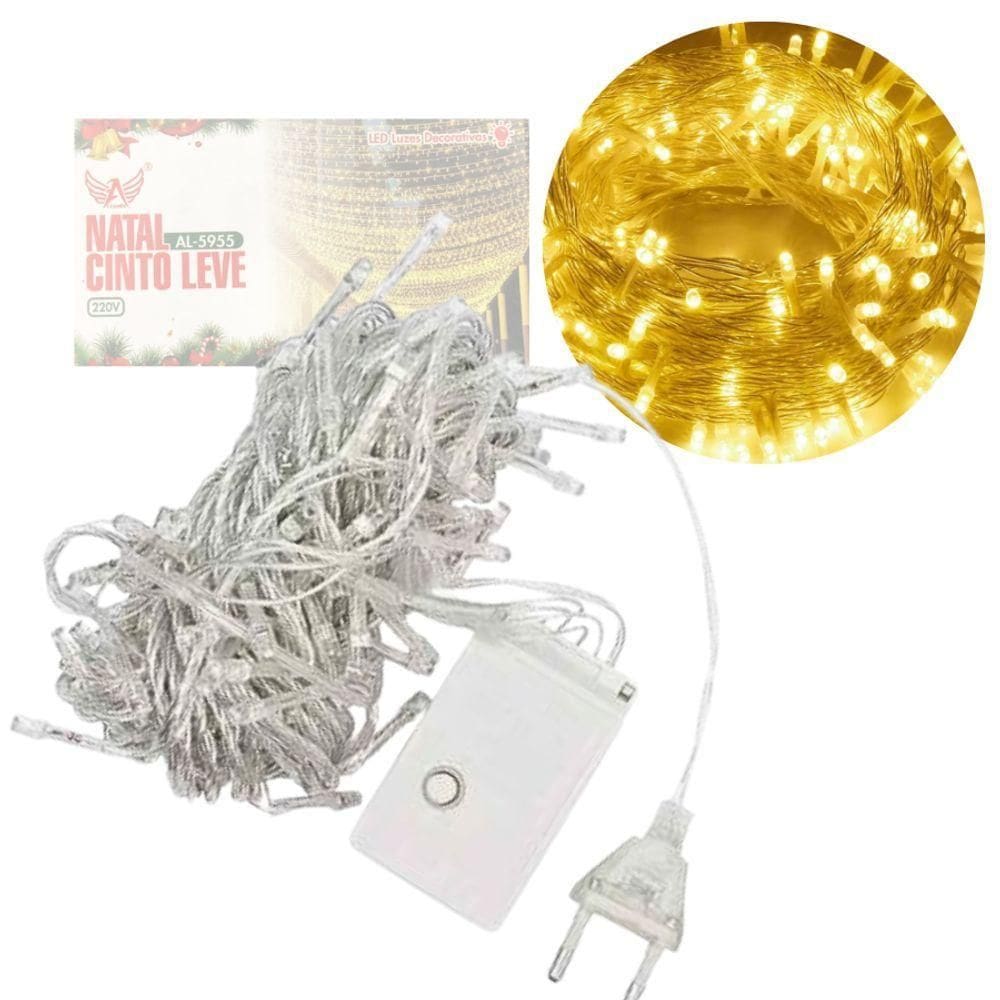 Pisca Pisca De Natal 100 Led´s De 7m Amarelo