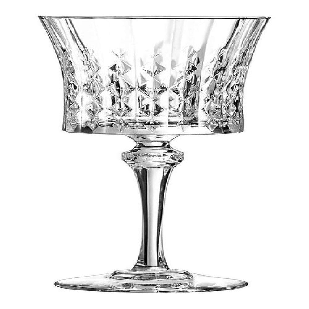 KIT 6 TAÇAS ÁGUA VINHO DIAMOND CRISTAL 270ml 21x9x9cm TRANSPARENTE