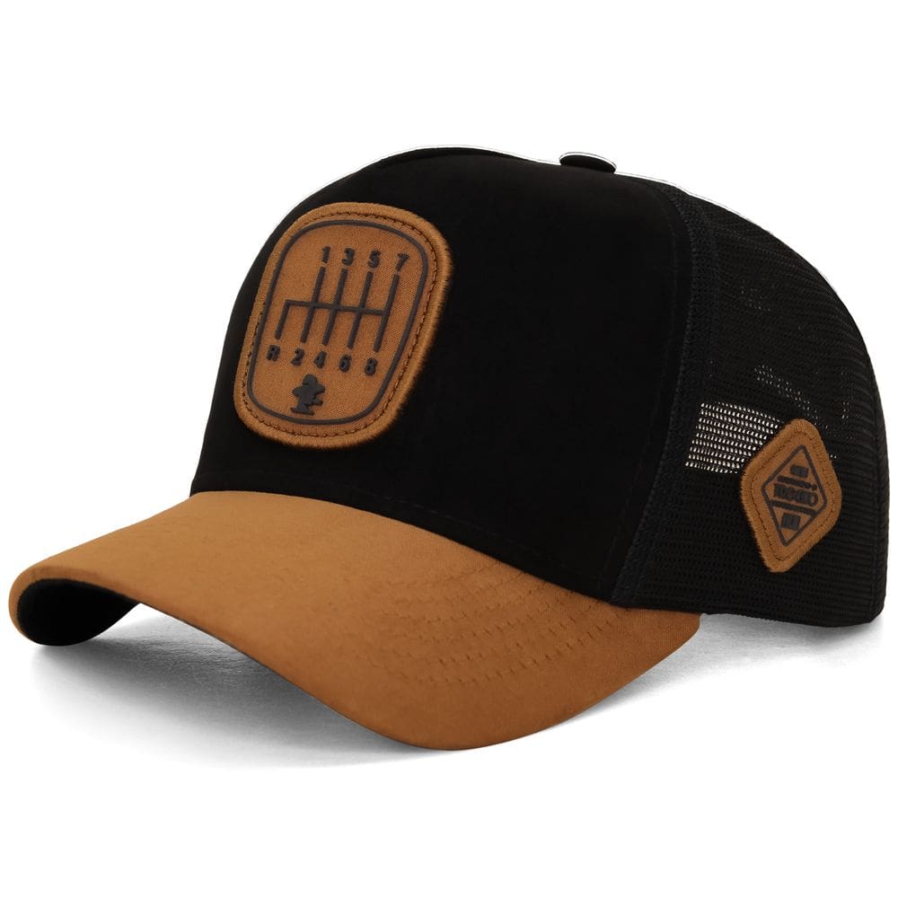 Boné Sacudido`s - Cortando o Trecho - Caminhoneiro - Suede Preto