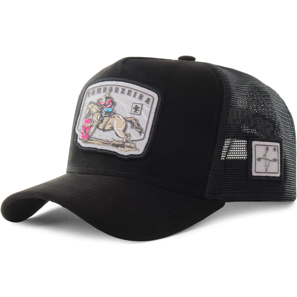 Boné Sacudido`s - Tamborzeira - Suede Preto