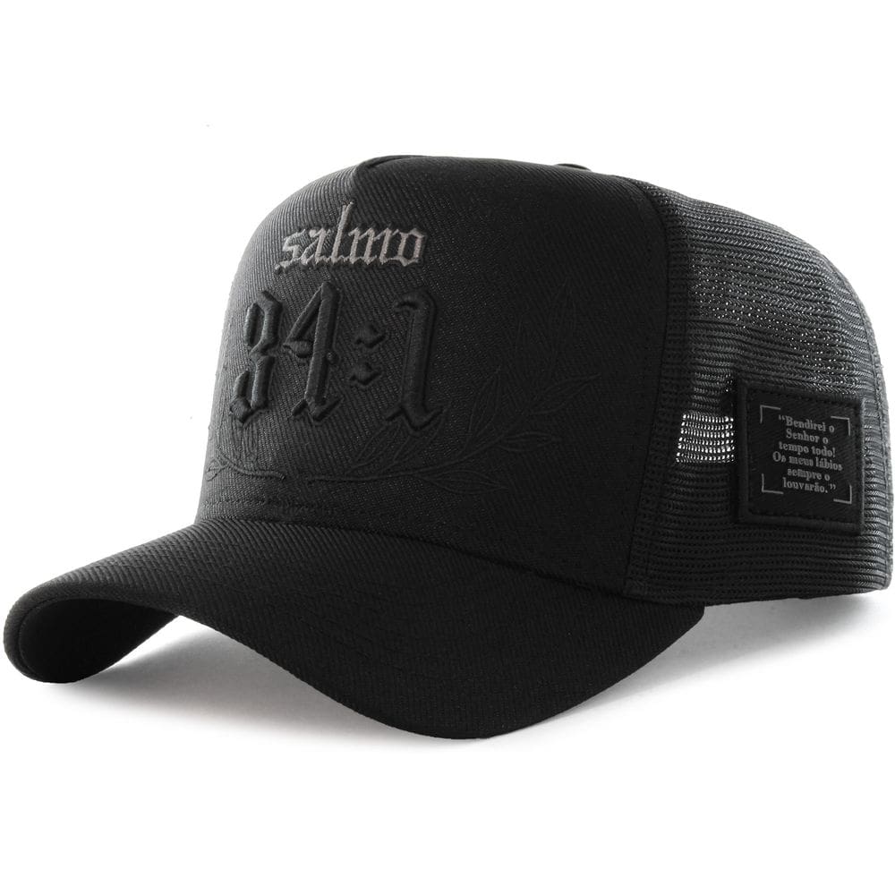 Boné Sacudido`s - Salmo 34:1 Bordado - Preto