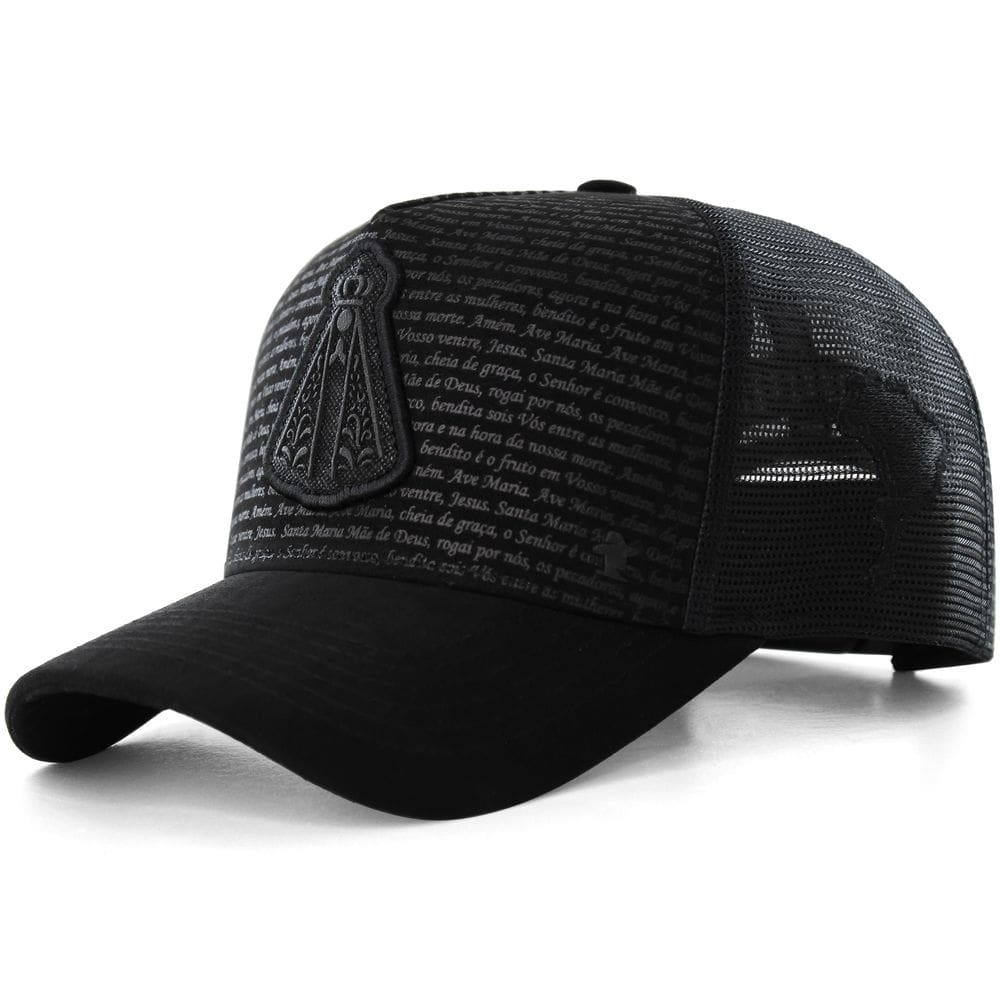 Boné Sacudido`s Aparecida - Suede Preto - Oração