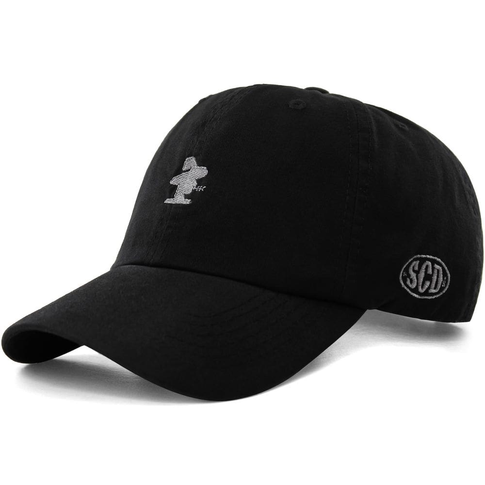 Boné Sacudido`s Raso - 6 Gomos - Sarja Estonado - Preto