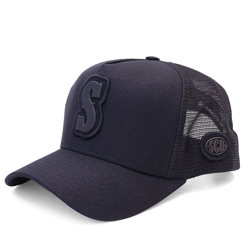 Boné Sacudido`s - Alfabeto Letra S - Fogo - Preto