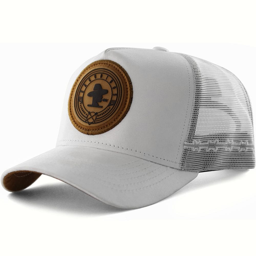 Boné Sacudido`s Logo Caipira - Suede Branco
