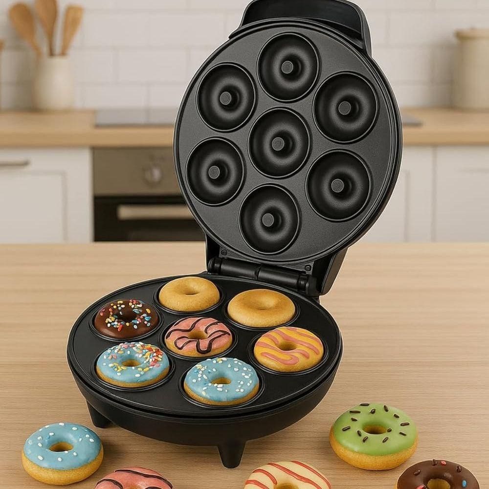 Máquina De Donuts Rosquinhas Elétrica 7 Furos 110v