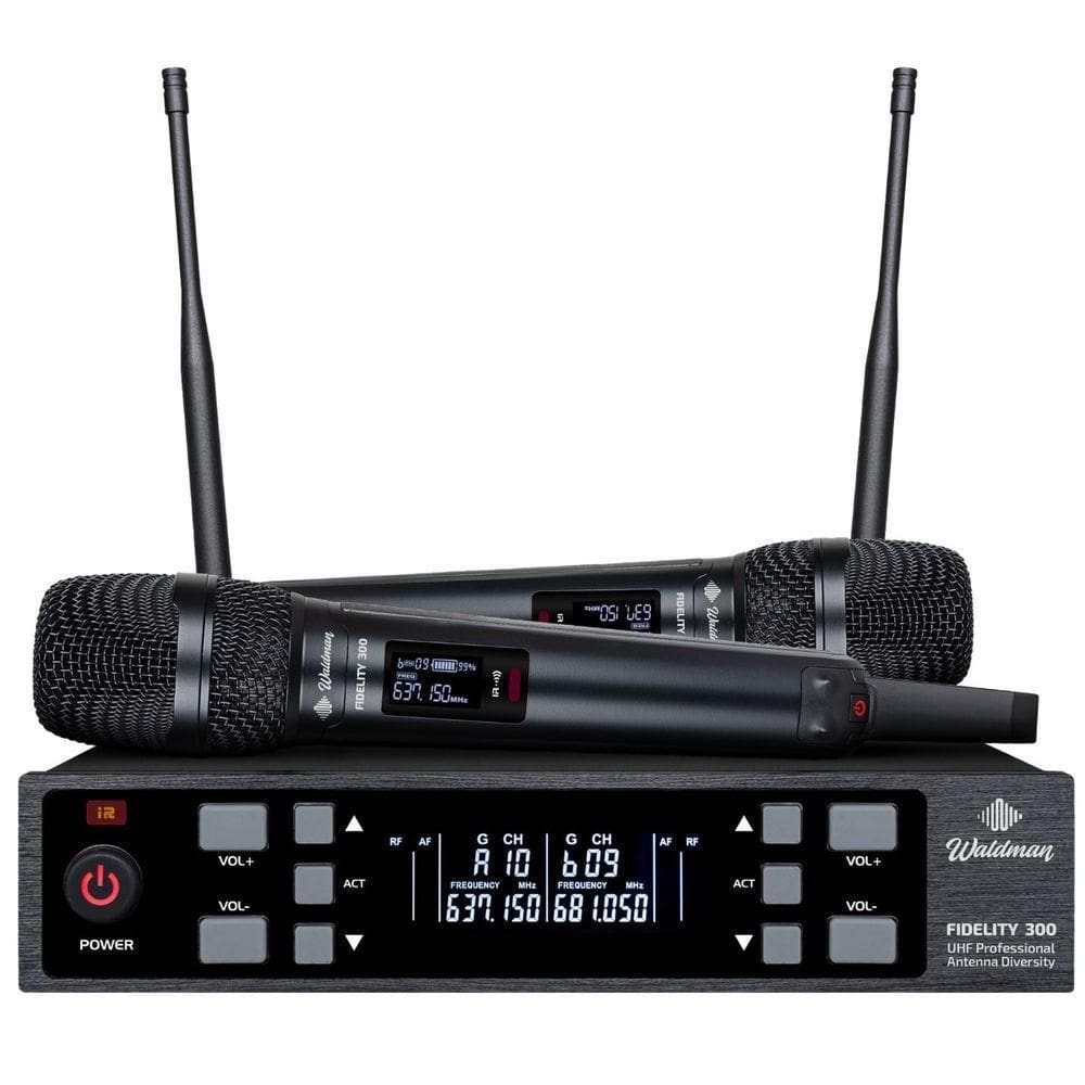 Microfone Sem Fio Duplo Wfd-300/530 300 Frequências Waldman
