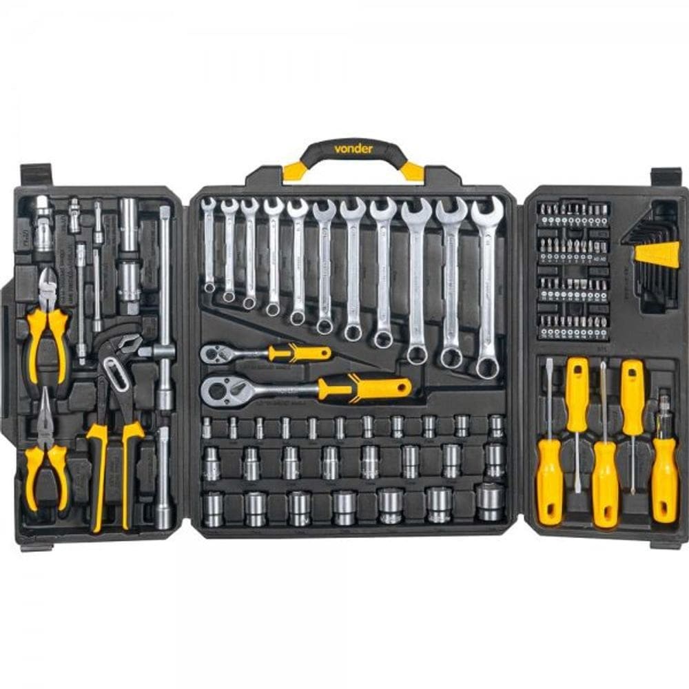 Jogo De Ferramentas Vonder 110 PeÇAs Com Maleta